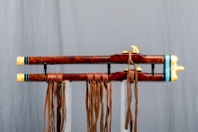 Redwood Burl Native American Flute, Minor, Mid A-4, #N3Ka (13)
